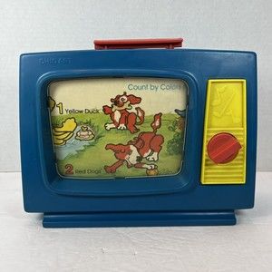 Vintage Ohio Art Musical Blue "TV" Count by Colors